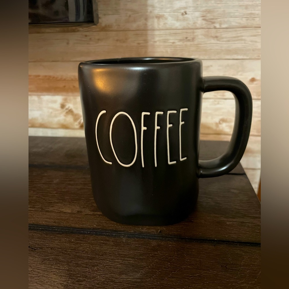 Rae Dunn Black Coffee Mug